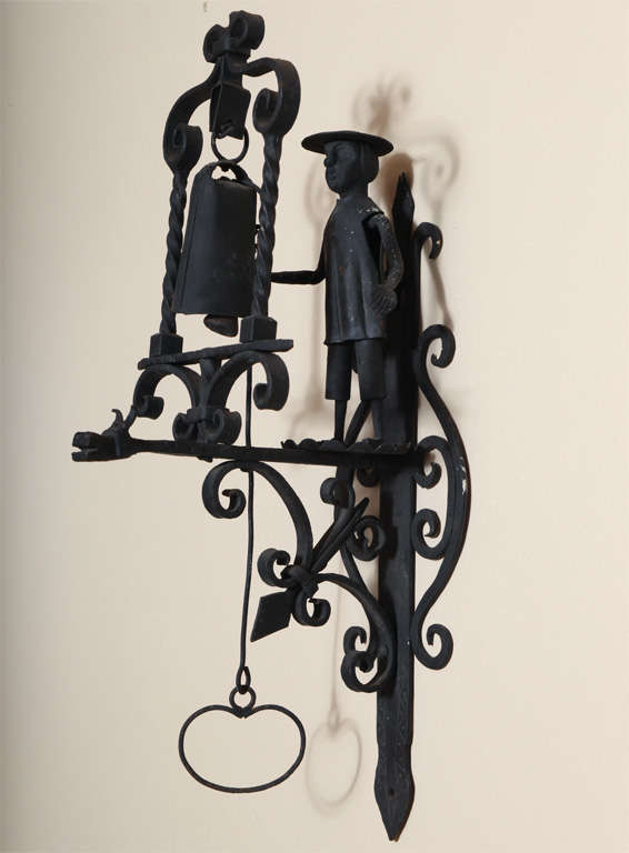 Wall Mounting Figural Iron Bell