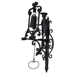 Wall Mounting Figural Iron Bell