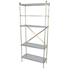 Steel and Bronze Etagere