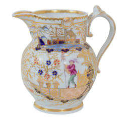 A Chamberlain's Worcester Chinoiserie Jug