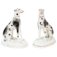Antique A Pair of Staffordshire Pointers