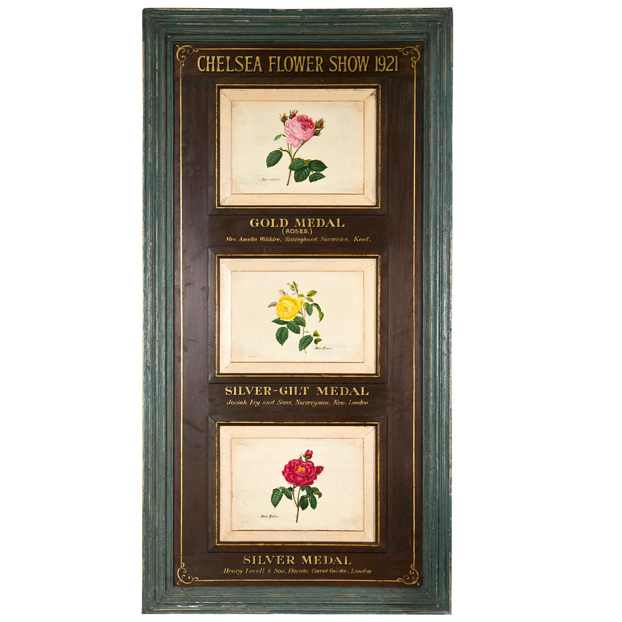 Victorian Panel with Chelsea Flower Show Winners