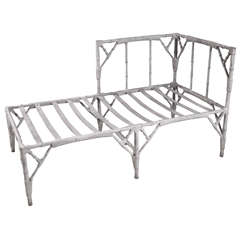 Vintage 1950
s Cast Aluminum Chaise Lounge