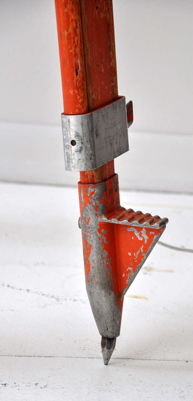 Orange Surveyor's Lamp 2