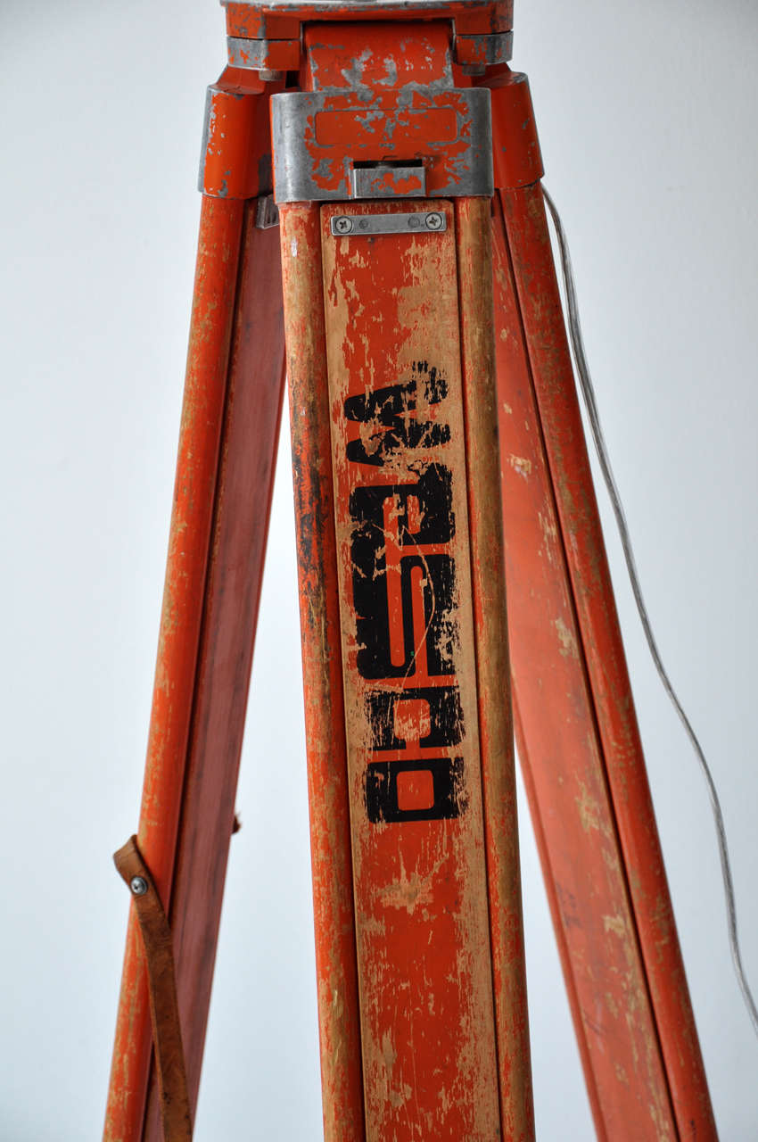 Orange Surveyor's Lamp 3