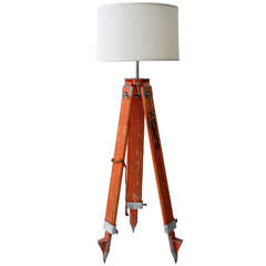 Orange Surveyor's Lamp