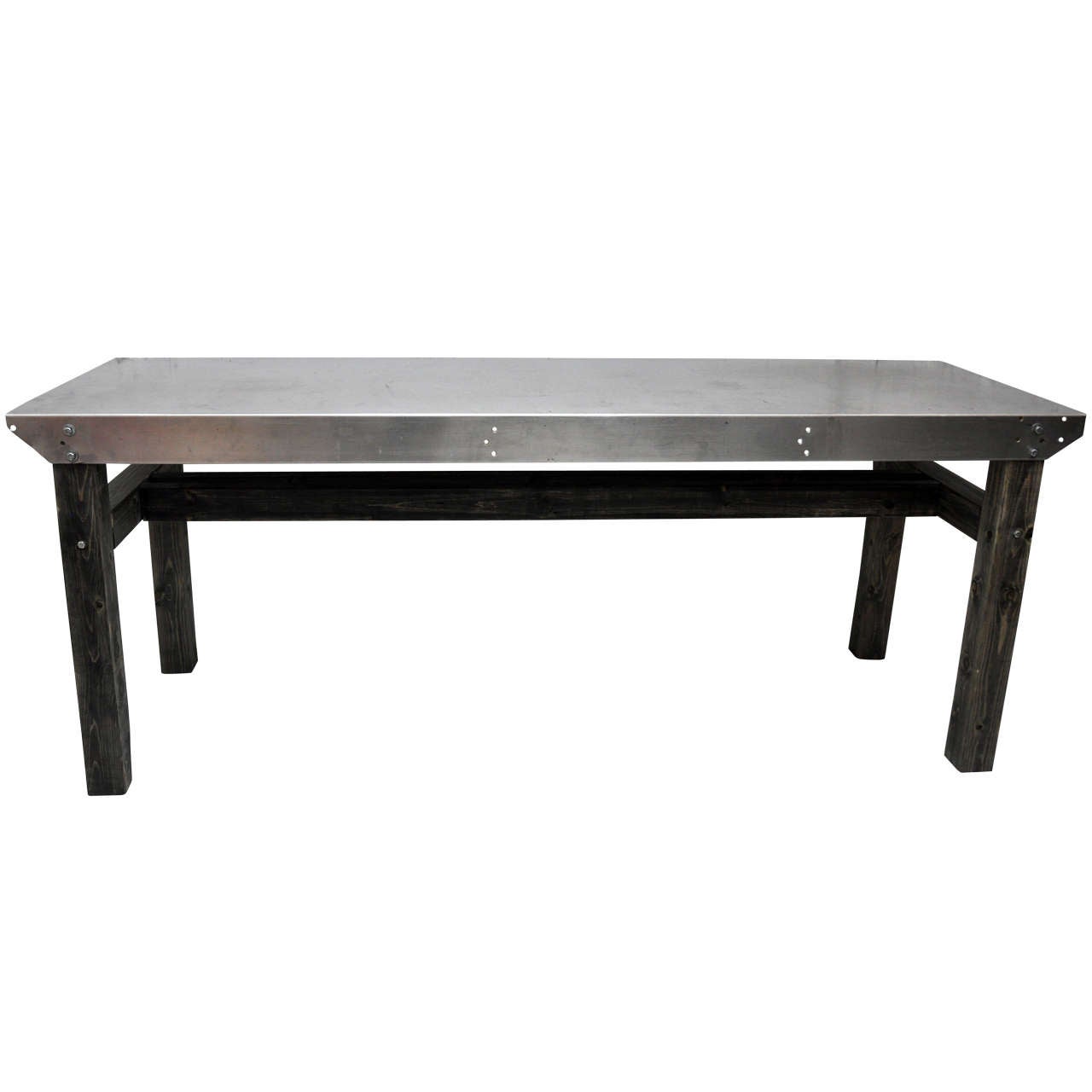 Bespoke Zinc Table For Sale at 1stdibs