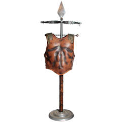 Fabulous Italian 1960s Figural Valet in the Form of a Gladiators Breast Plate