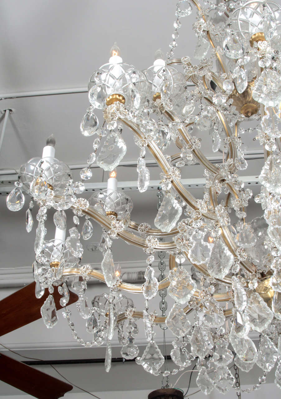 American Marie Therese Crystal Chandelier from the Plaza Hotel, NYC
