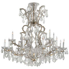 Antique Marie Therese Crystal Chandelier from the Plaza Hotel, NYC