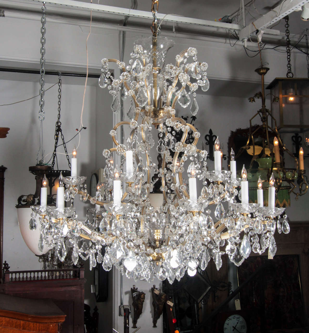 Marie Therese Crystal Chandelier from the Plaza Hotel, NYC at 1stDibs
