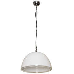 White Glass Chandelier