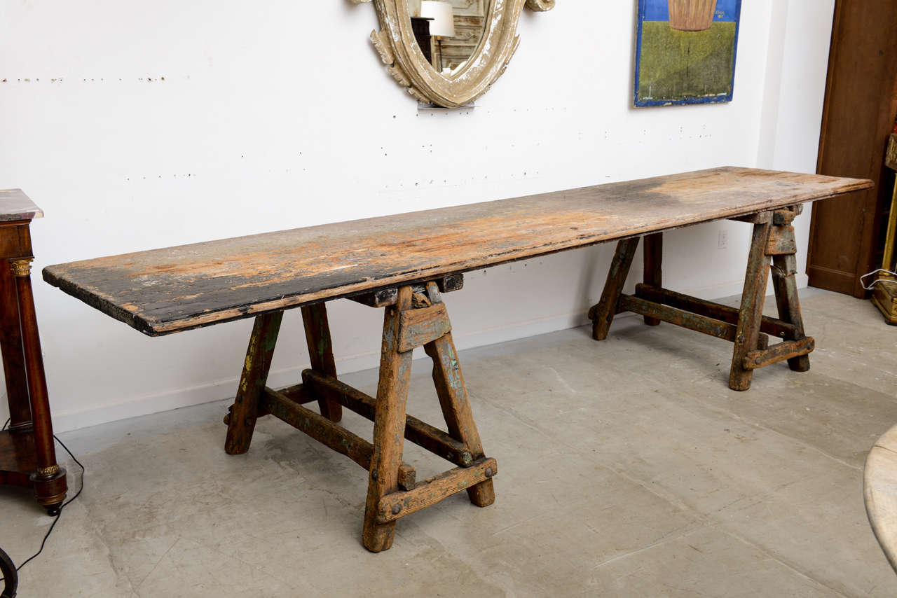 Large Sawbuck Table