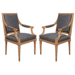 Pair of 18th Century Herringbone Chairs