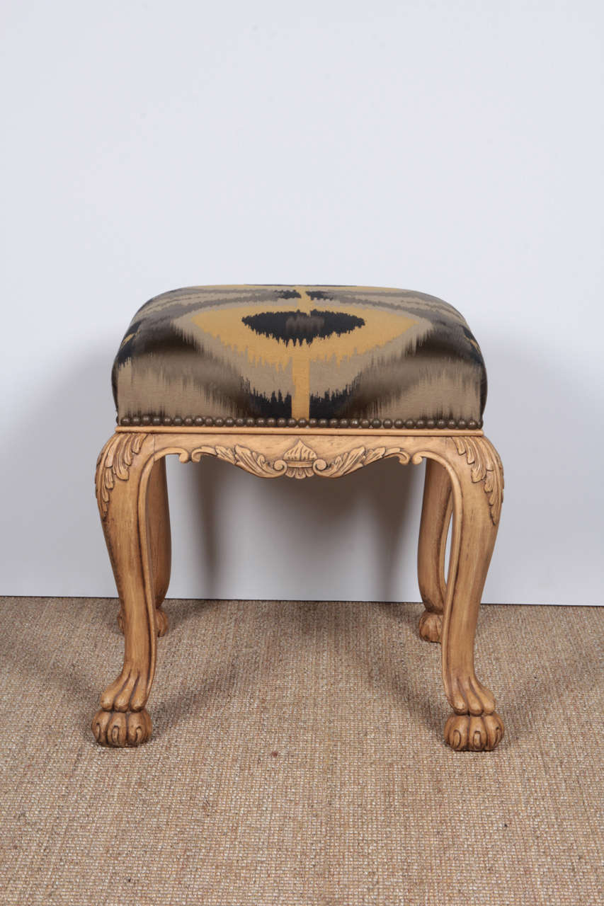 French 19th Century Lion Paw Stool
