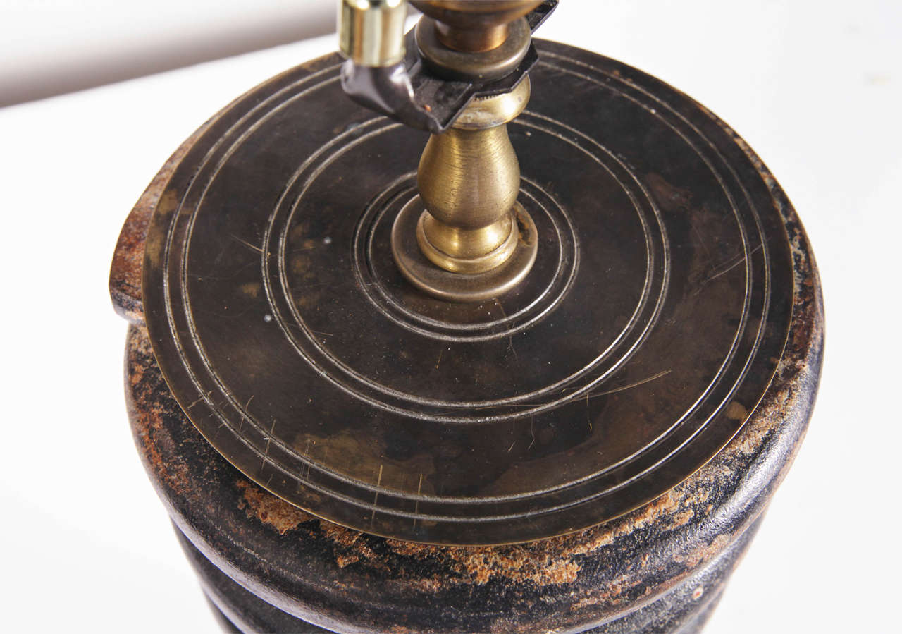 Vintage Industrial Coil Spring Lamp 2