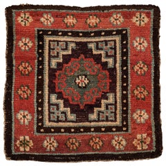 Antique Tibetan Meditation Rug