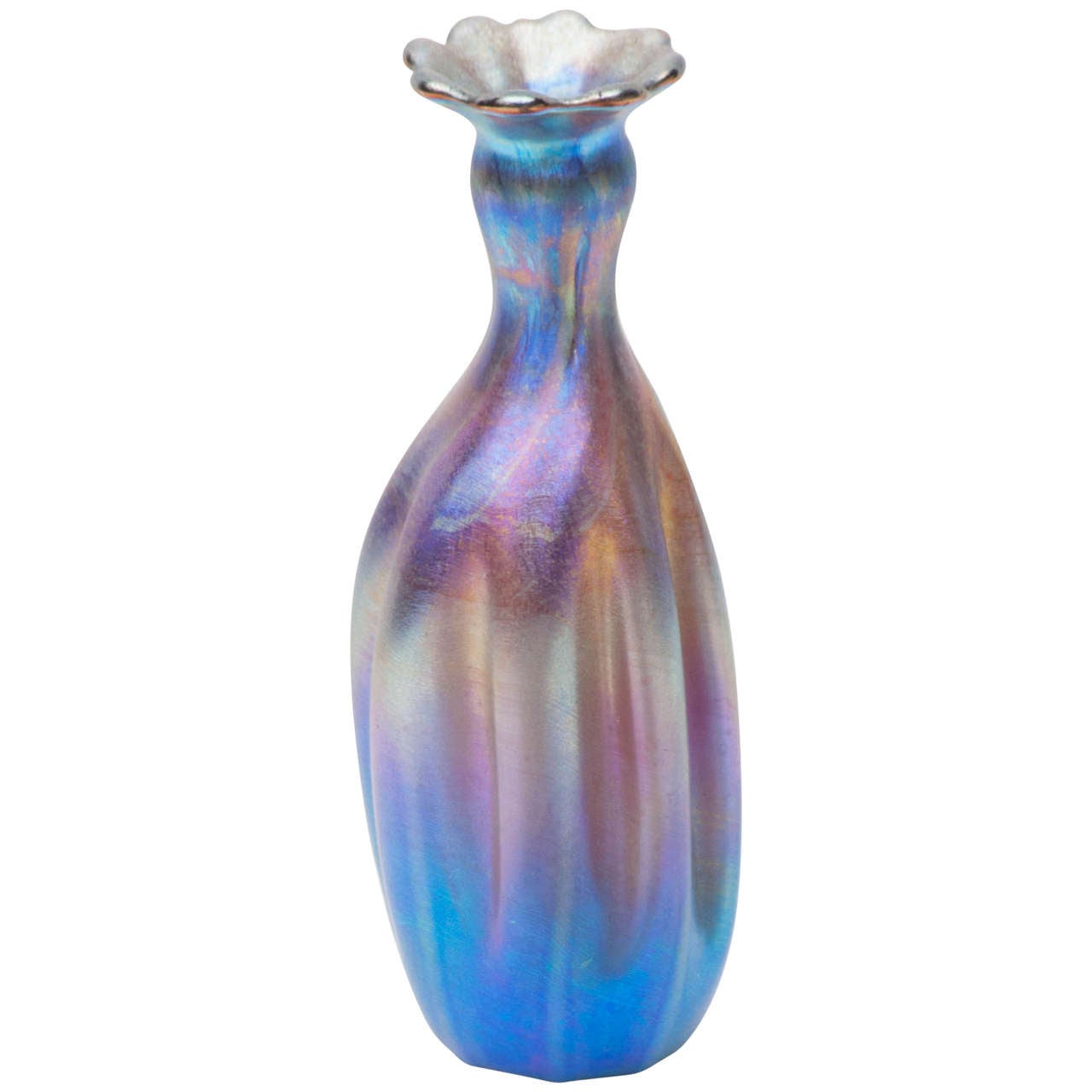 Iridescent Tiffany Favrile Glass Vase at 1stdibs