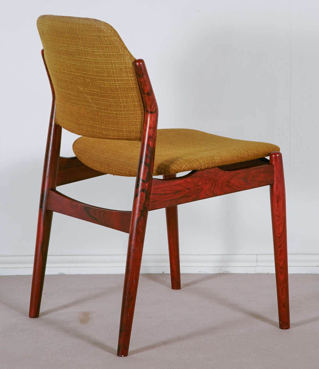Set of Six Danish Design Rosewood Chairs by Arne Vodder, Sibast Edition For Sale 3