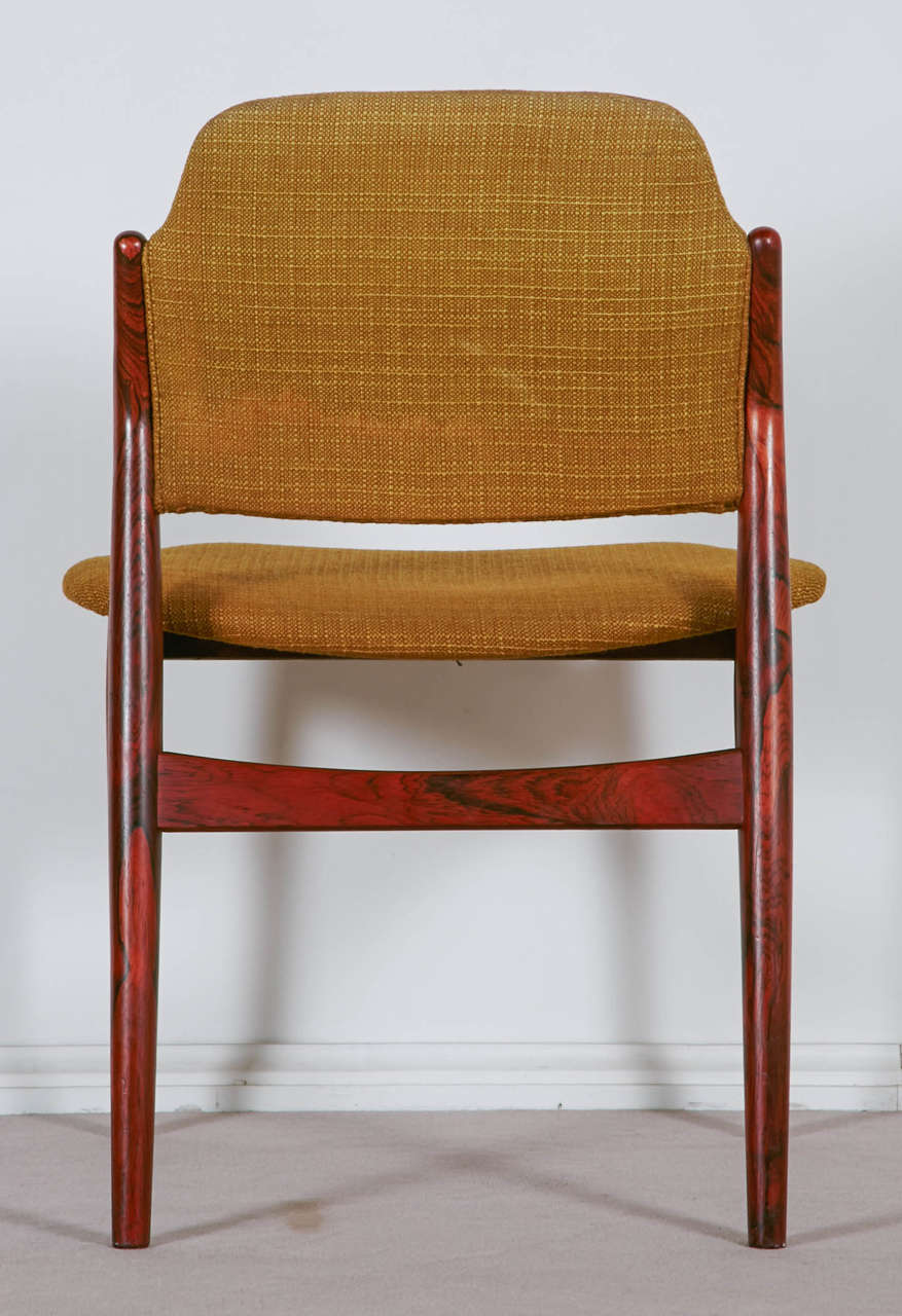 Set of Six Danish Design Rosewood Chairs by Arne Vodder, Sibast Edition For Sale 4