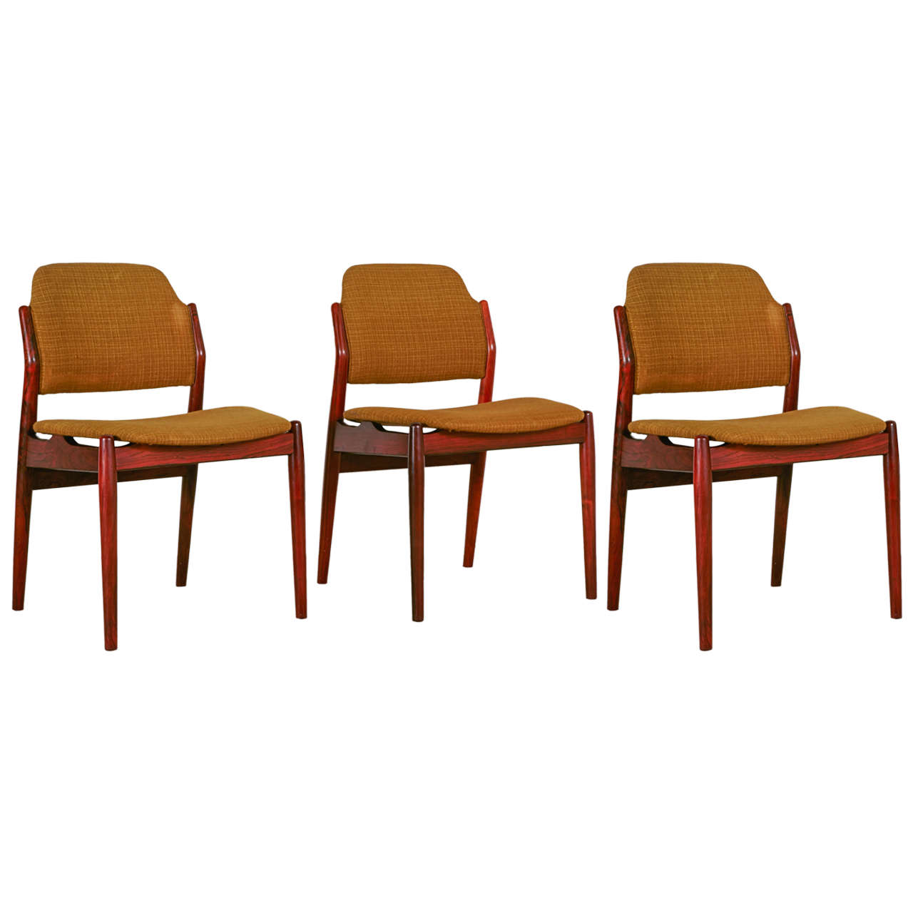 Set of Six Danish Design Rosewood Chairs by Arne Vodder, Sibast Edition For Sale