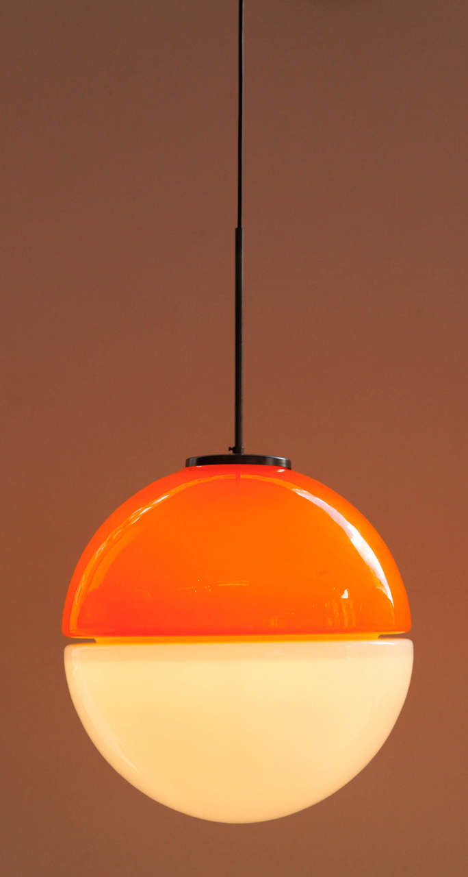 Italian Set of Three Pendant Lamps by Vistosi