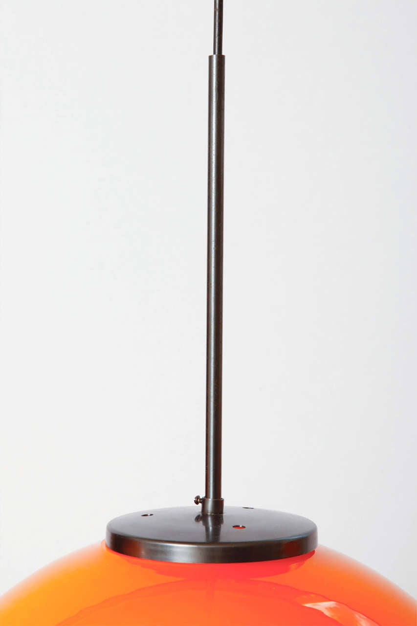 Mid-20th Century Set of Three Pendant Lamps by Vistosi