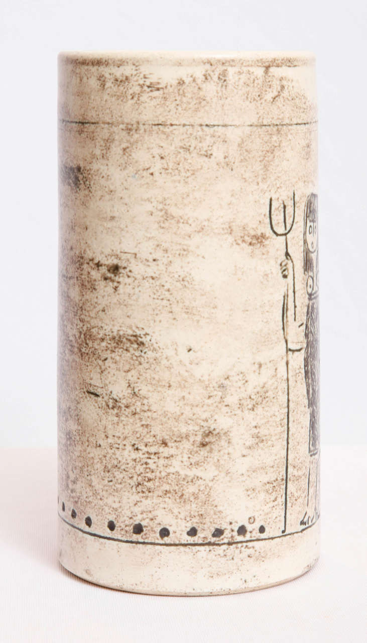 Jacques Blin Cylindrical Vase In Excellent Condition For Sale In Brussels, BE