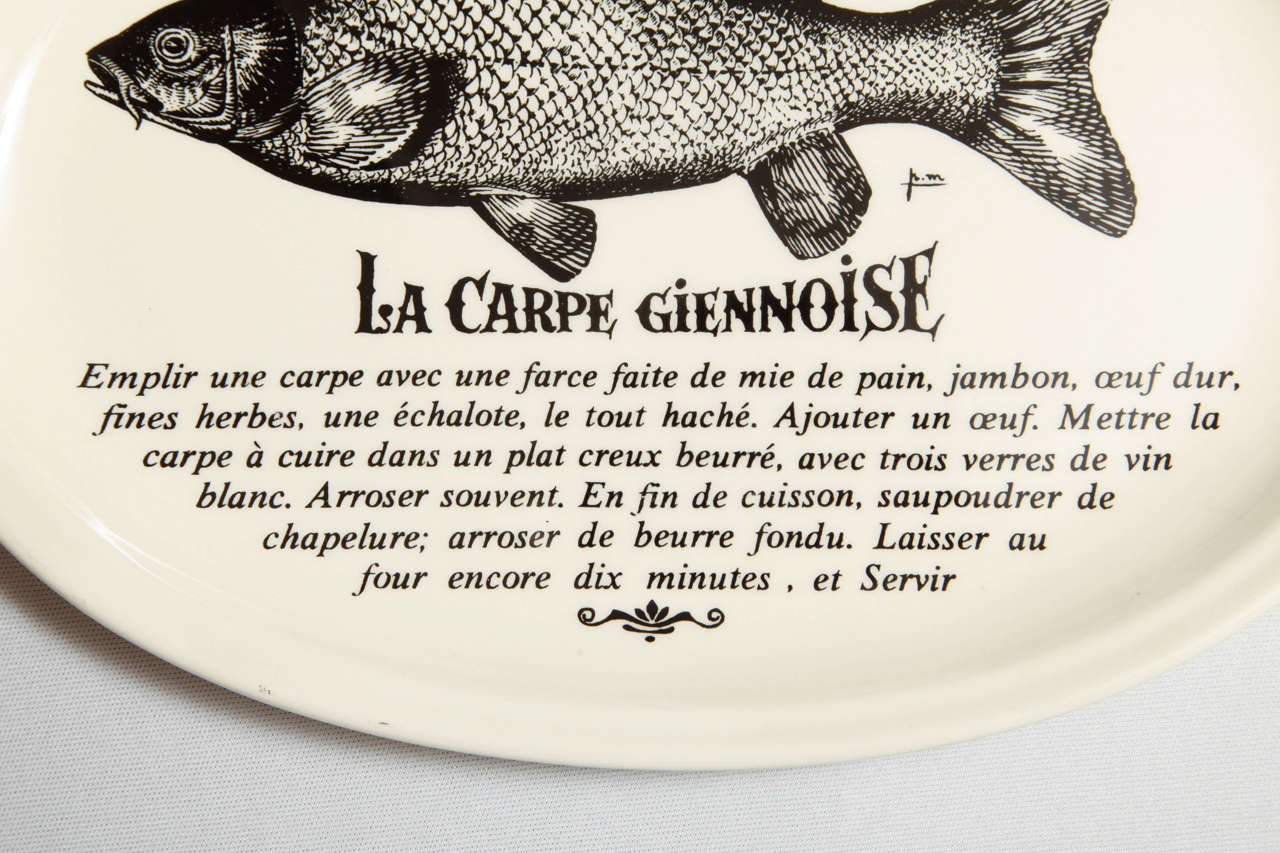 Gien, France - Set of Six Decorative Plates by Pierre Maitre. In Good Condition In Brussels, BE