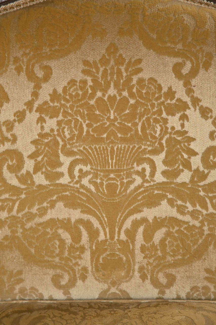 Linen Pair Louis XV Oak Bergeres