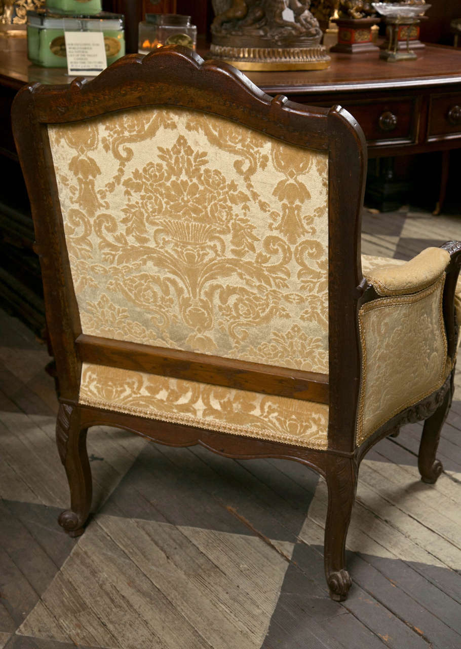 Pair Louis XV Oak Bergeres 3