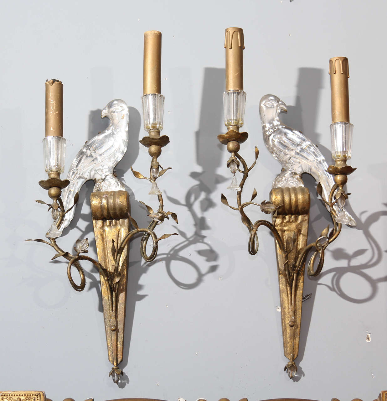 French Bird Sconces