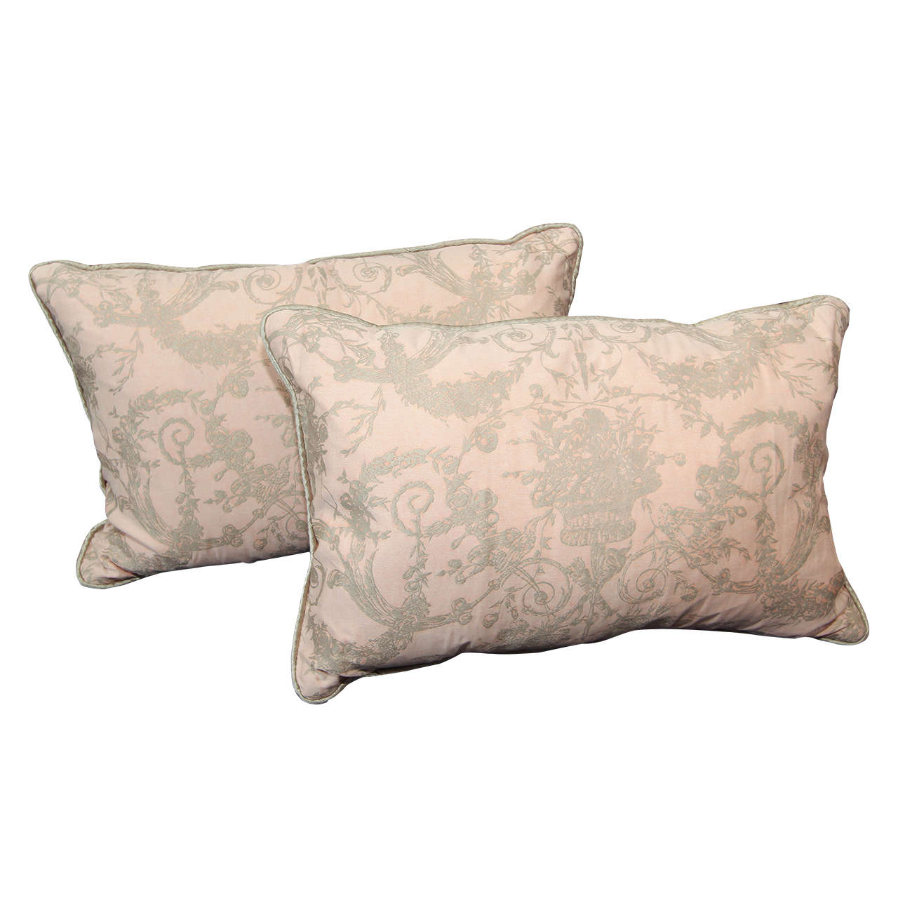 Pale Pink Fortuny Pillows