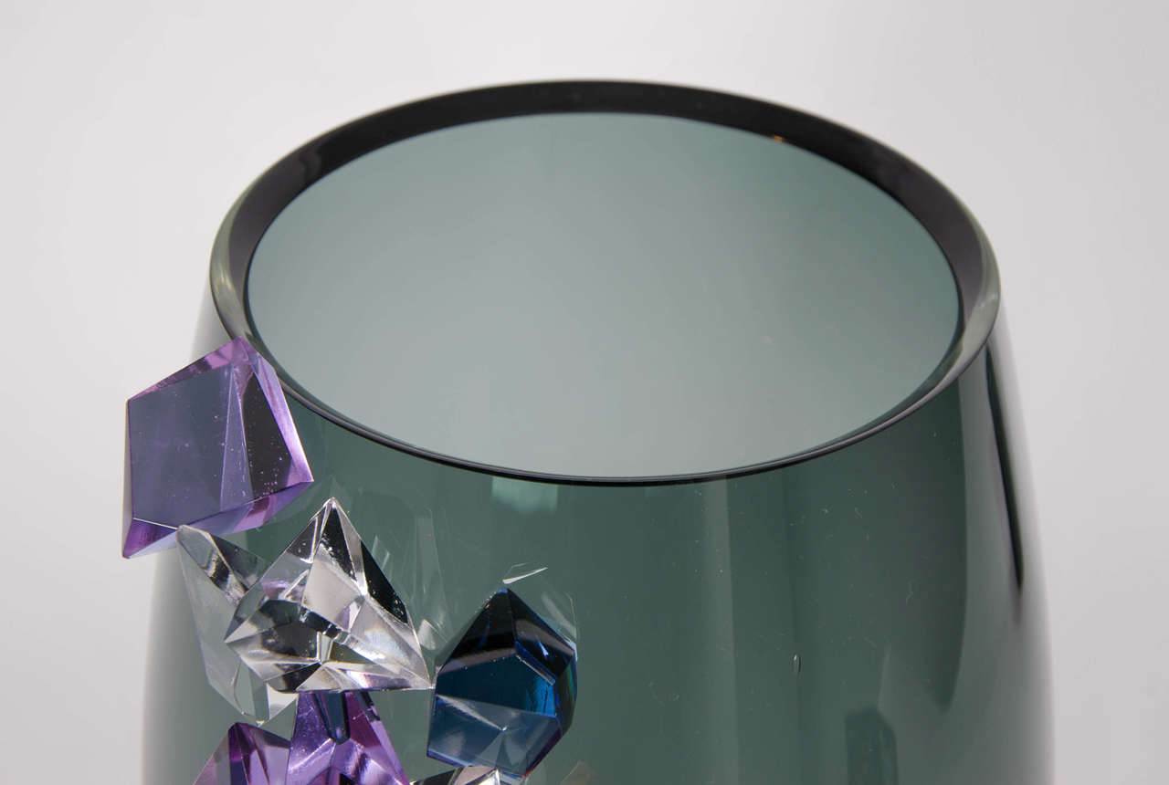 Contemporary Cristalline Vase by Hanne Enemark
