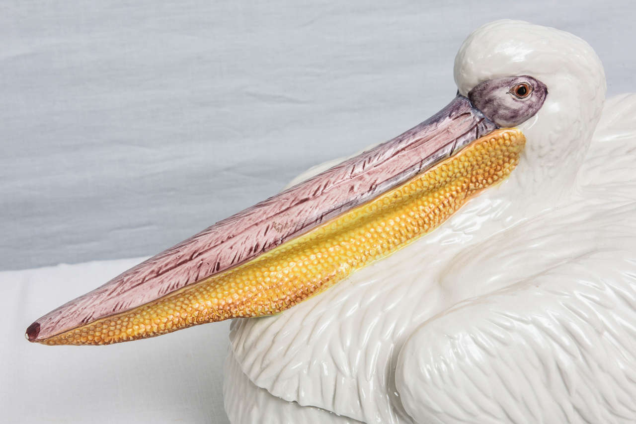 Italian Rare Pelican Tureen