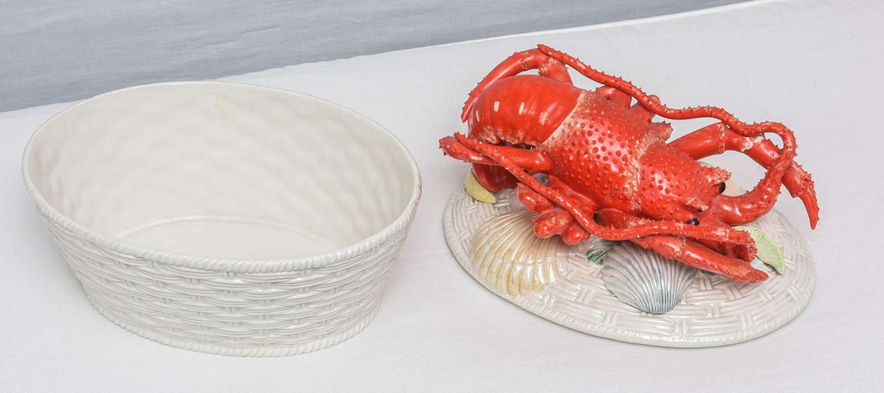 Italian Rare Vintage Lobster Tureen