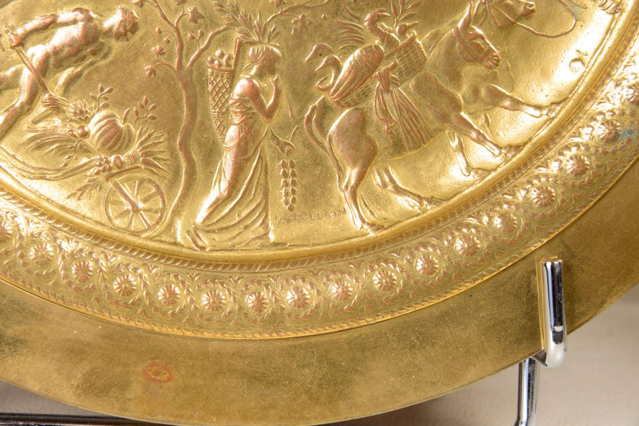 Cup for Offerings Napoleon III Period in Levillain Gilt Bronze by Barbedienne 1