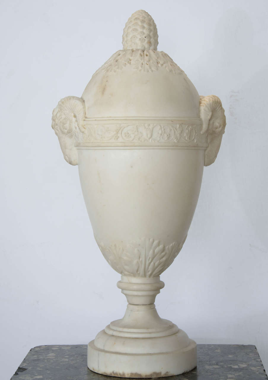 An 18th Century Adam Period Statuary Pair of Vases