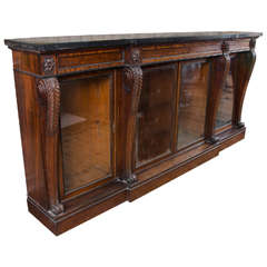 Regency Grecian Revival Low Waisted Library Bookcase
