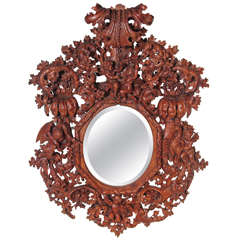 Antique Venetian Mirror in the Manner of Andrea Brustolon