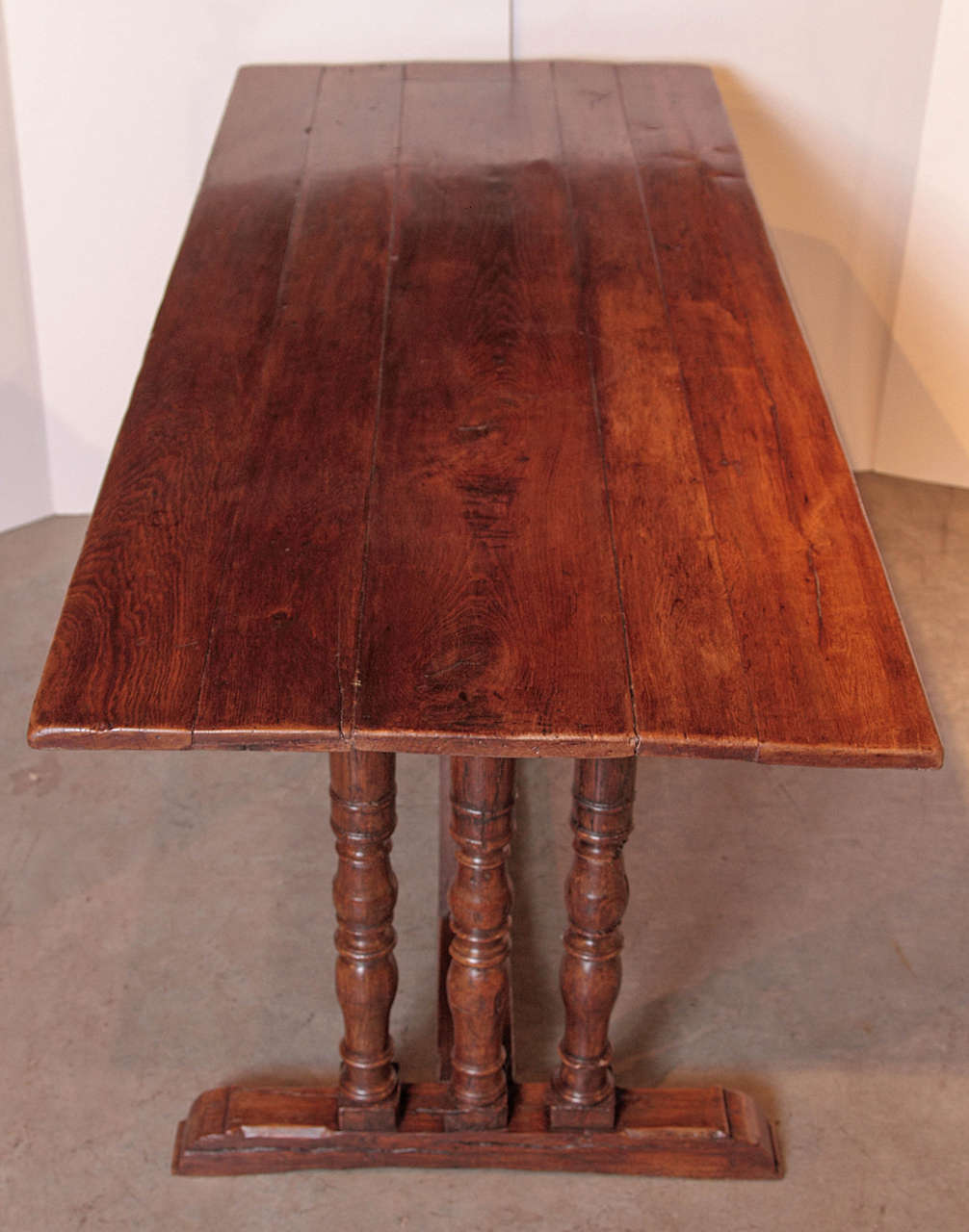 Elegant Antique French Table Constructed of Oak For Sale at 1stdibs