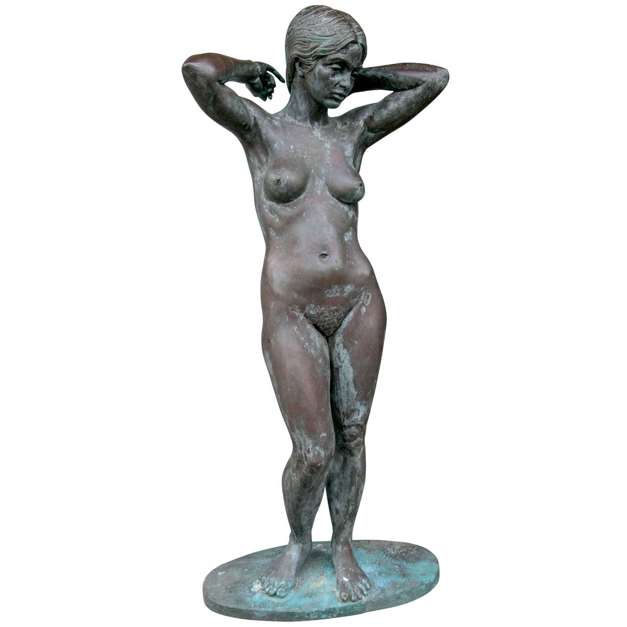 Bronze Nude Maiden Sculpture by Eric Parks For Sale