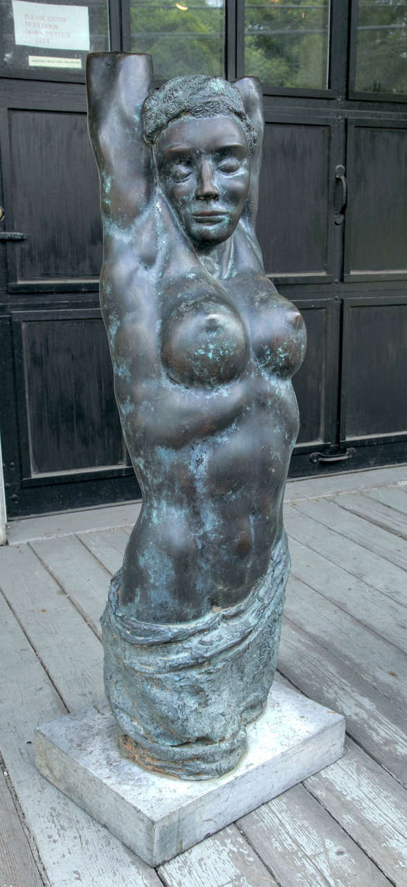 Mid Century Bronze Nude of a Female