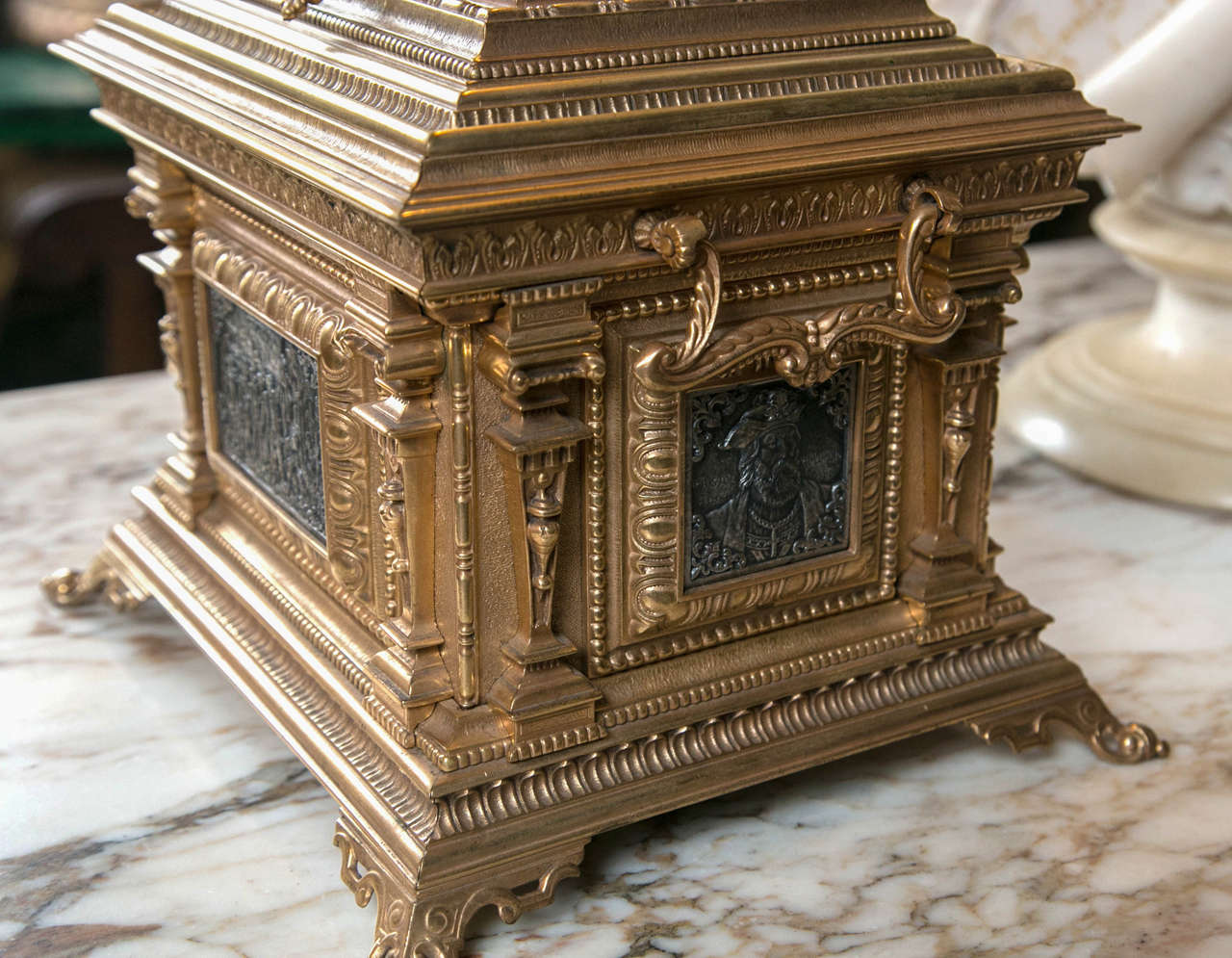 Gilt Bronze Jewelry Casket For Sale at 1stDibs