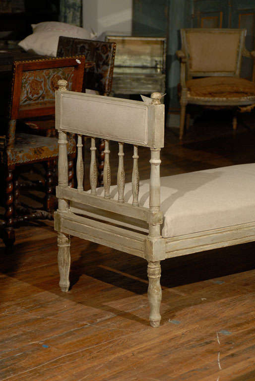 Painted Mid-19th Century Swedish Gustavian Style Daybed