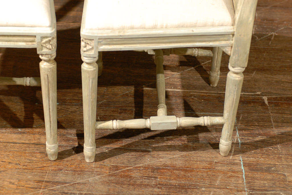 Set of Four Swedish Late Gustavian Style Wheat Back Side Chairs In Good Condition In Atlanta, GA