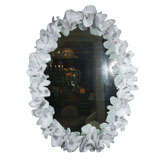 Lettuce Coral-Form Mirror Frame with Silvered Edges