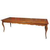 Antique A French Louis XV Cherrywood Dining Table