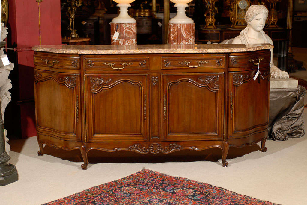 Marble-Topped Sideboard For Sale 1