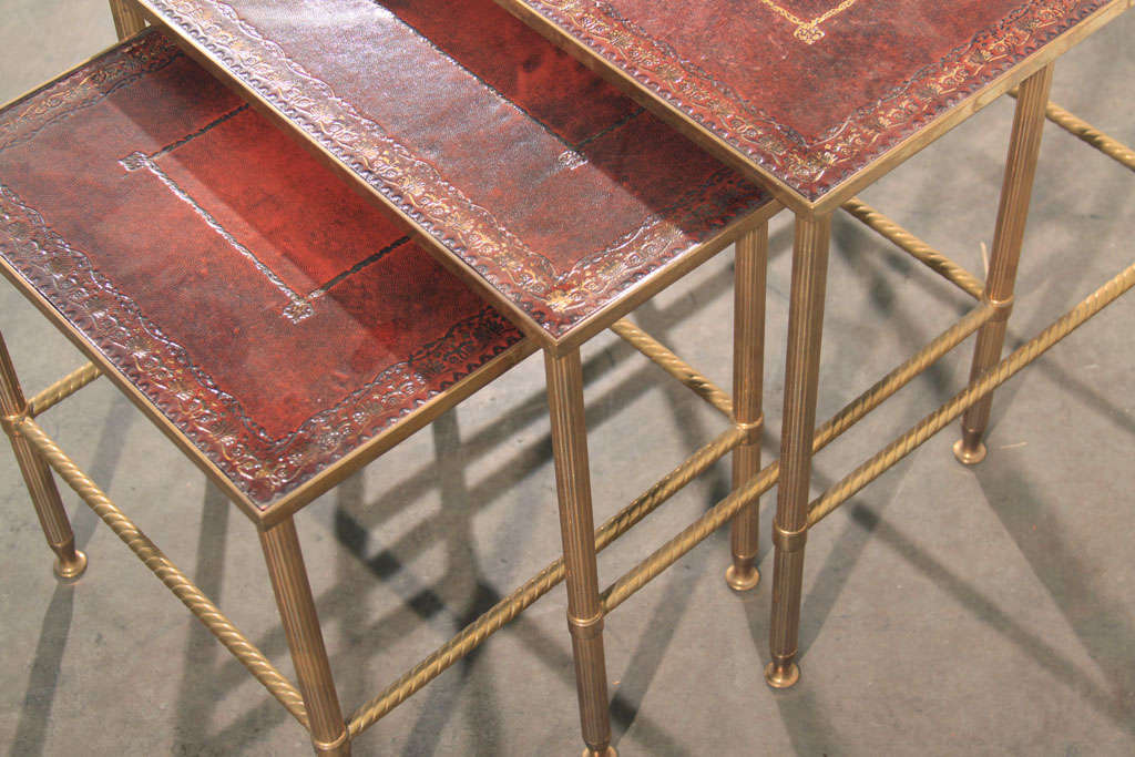 Set of Bagues Style Nesting Tables For Sale 3